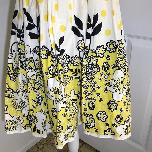 Daisy Shoppe Floral/ Polka Dot Print Dress Sz Med - Picture 4 of 5